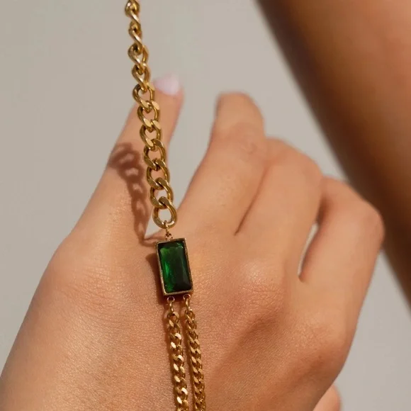 Waterproof double chain necklace - Picture 2 of 5